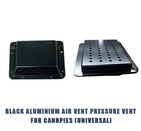 Black Aluminium Air Vent Pressure Vent For Canopies Universal Ozi4x4