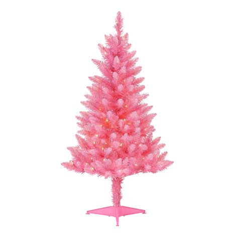 Buy Holiday Time 4ft Pre Lit Pink Christmas Tree With 196 Branch Tips
