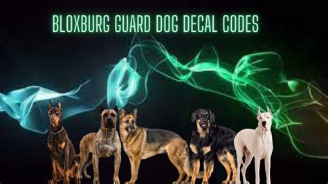 Bloxburg Guard Dog Decal Codes Youtube