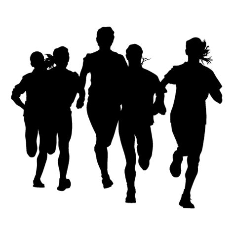 Running Sprint Marathon Silhouette Png Download 500500 Free
