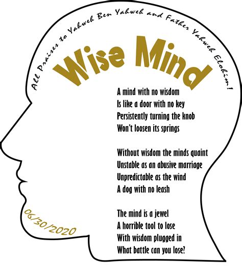 New Poem For This Week Uploaded On My Website Called Wise Mindhope