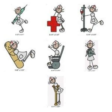 Stick Figure Nurse Clip Art