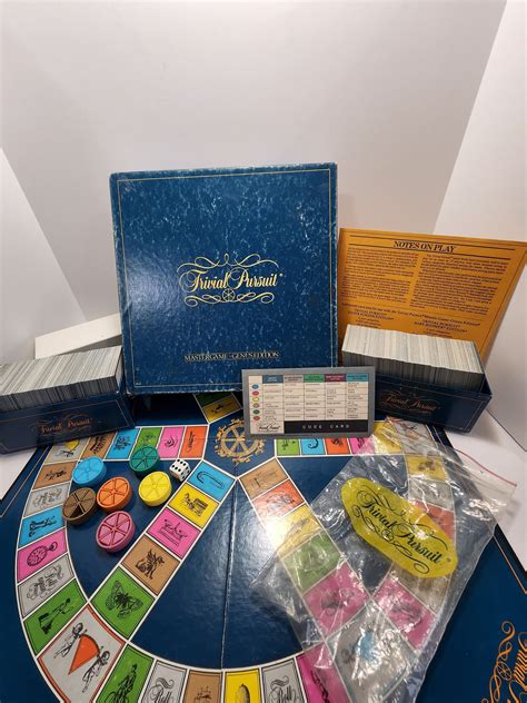 Many Popular Brands Vintage Trivial Pursuit Master Game Genius Edition
