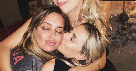 Louise Redknapp Wows In Racy Outfit As She Puckers Up To Amber Davies