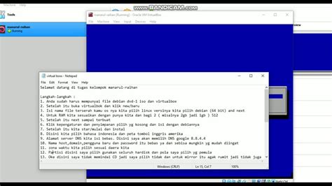 Cara Menginstall Debian Menggunakan Virtualbox Youtube