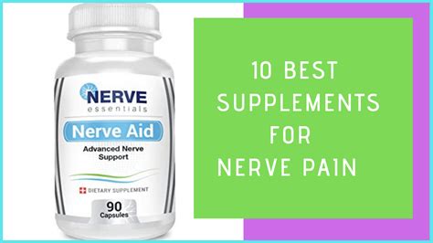 10 Best Supplements For Nerve Pain Neuropathy Drugsbank