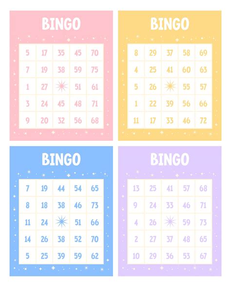 Color Bingo Printable Printable World Holiday