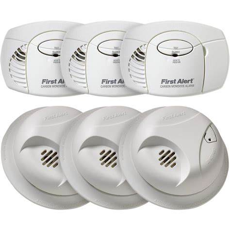 3 Pack Bundle Of First Alert Carbon Monoxide And Smoke Detector Combo