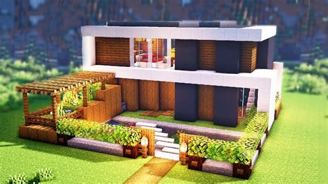 Minecraft Modernes Haus Bauen Tutorial Modernes Haus Bauen In