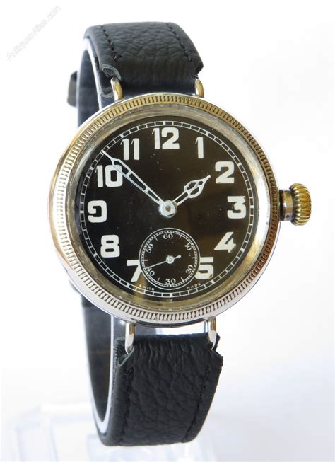 Antiques Atlas Gents Ww1 Silver Tavannes Wrist Watch 1914