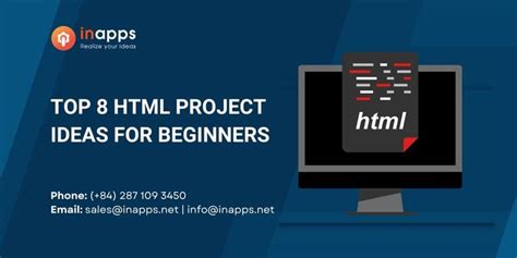 Top 8 Html Project Ideas For Beginners Inapps