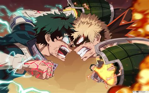 Deku Vs Bakugo Wallpapers Wallpaper Cave