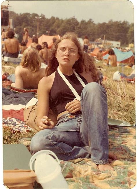 My Mom Age Smoking At An Allman Brothers Concert With A Broken Arm Watkins Glen S