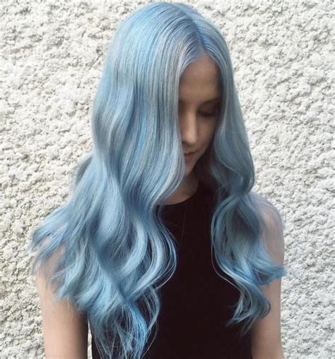 Ice Blue Hair Icy Blue Hair Pastel Blue Hair Light Blue Hair Hair