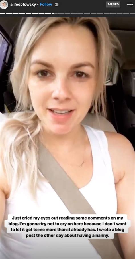 ali fedotowsky ‘cried after reading comments on her blog