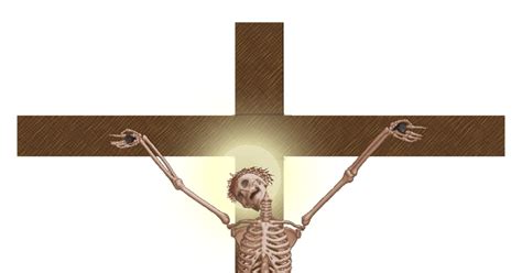 Pose Art Blasphemy Jesus Pose Crucify Skeleton Pixiv