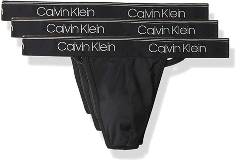Calvin Klein Ck Men Black Y Back Thong Underwear Pack Thongs Size S M L Xl