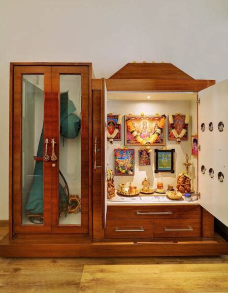 Small Pooja Cabinet Designs And Ideas Home Makeover