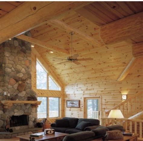 Do you think that this process will. Knotty pine walls and ceiling | Hunting cabin ideas ...