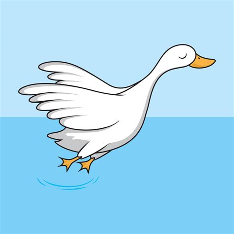 Swan Flying Cartoon Illustration Isolated 4296620 Vector Art At Vecteezy