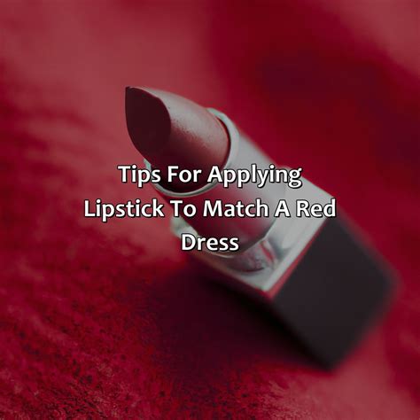 What Color Lipstick To Wear With A Red Dress Colorscombo Com