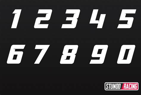 Motorcross Complete Number Set Stunod Racing