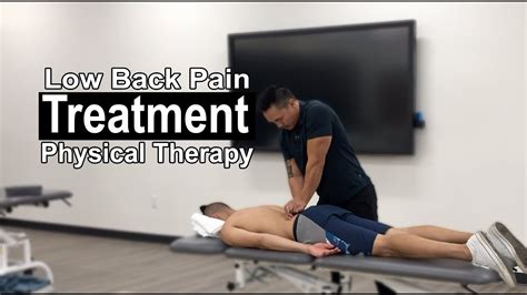 Physical Therapy Treatment Low Back Pain Exam Part Youtube