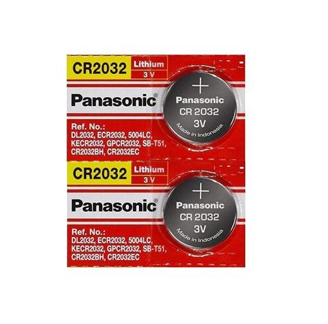 Buy Panasonic Cr2032 3v Lithium Coin Battery 2pcs Online At