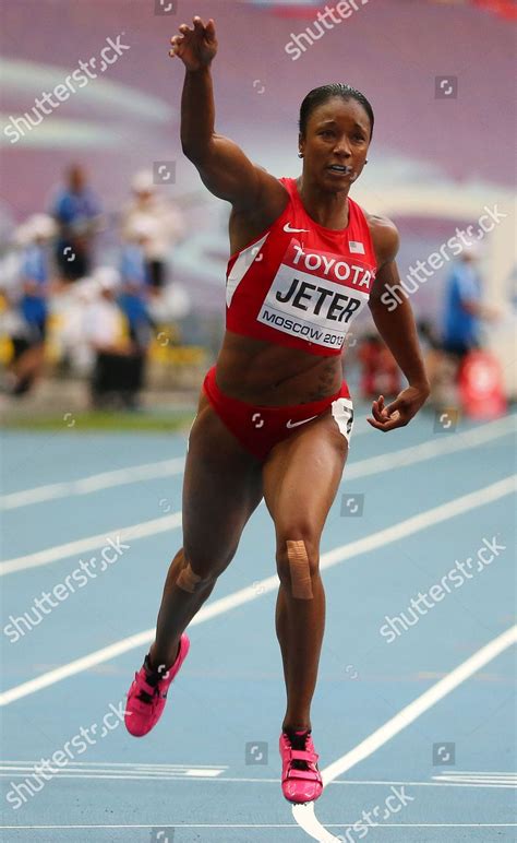 Carmelita Jeter Usa Competes During Women S Editorial Stock Photo