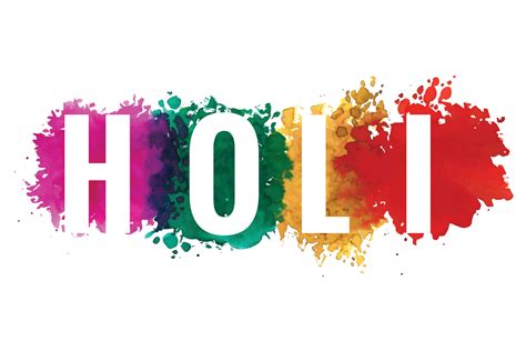 Happy Holi Background With Colorful Text Splash Background 6444530