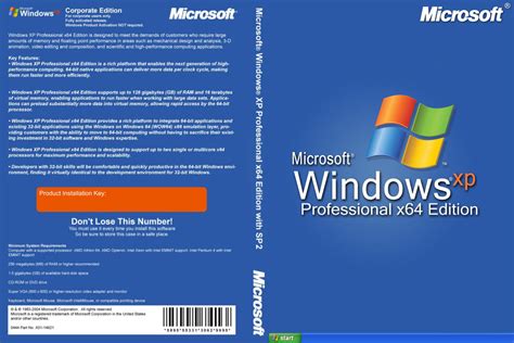 Microsoft Windows Xp Professional 64 Bit Dvd Cover By Lachietg On