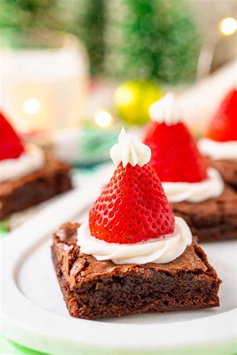 Check spelling or type a new query. Santa Hat Brownies | Sugar and Soul