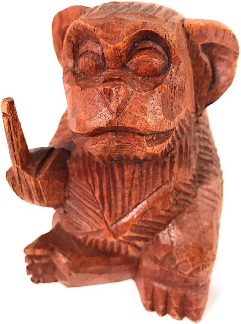Tikimaster Rude Monkey Carved 45 Bad Monkey Business