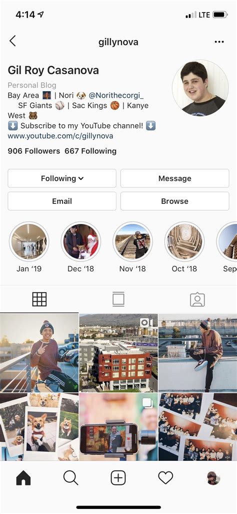 New Instagram Profile Interface Saw This From My Brand New Account