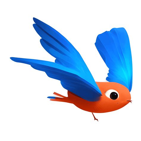 Bluebird Graphic With Changeable Abdomen Color · Creative Fabrica