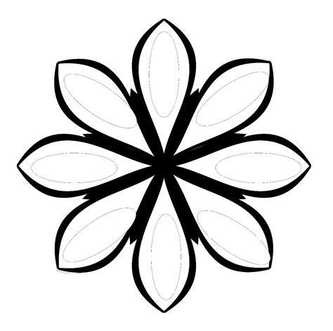 Traceable Flower Templates Clipart Best