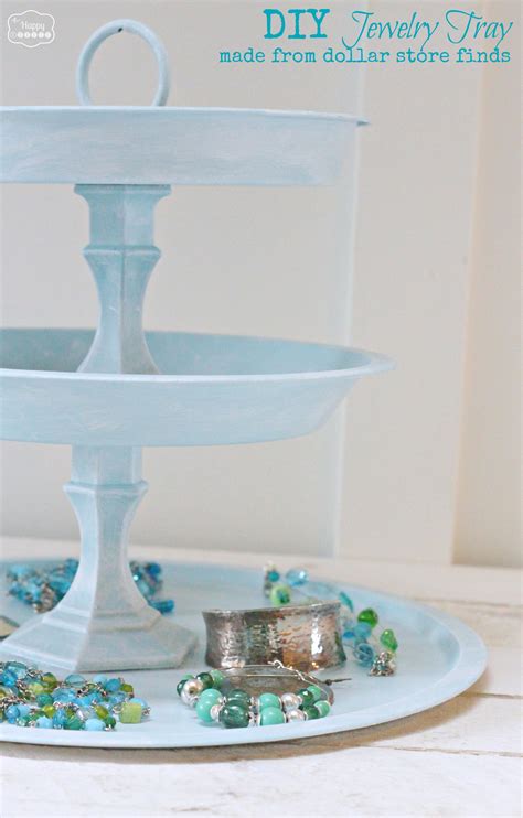 Diy Tiered Jewelry Tray From Dollar Store Finds The