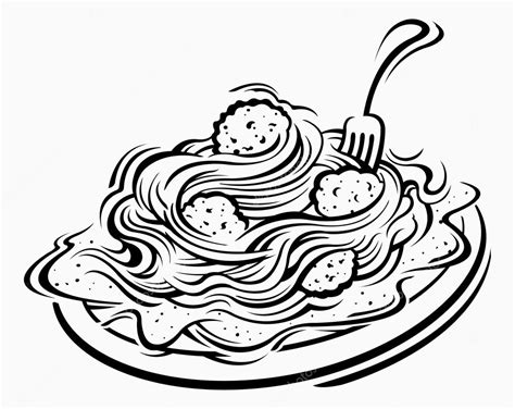 Pasta Coloring Pages Coloring Home