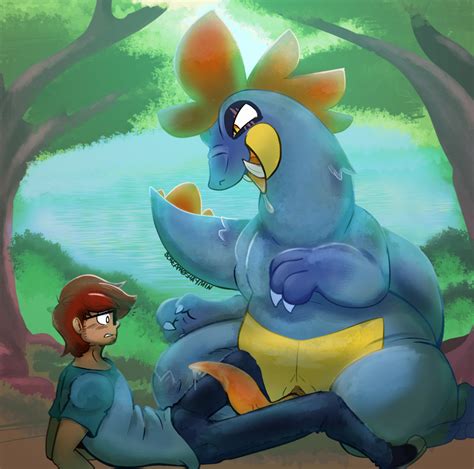 Rule 34 Absurd Res Blake Rothenberg Bodily Fluids Clothed Clothing Drooling Feraligatr