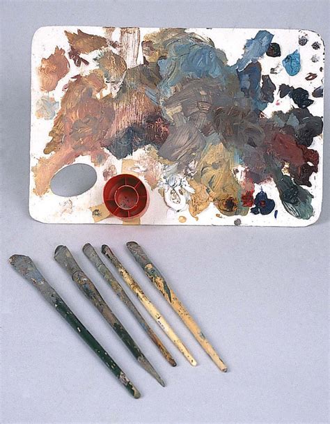 artist s brushes and palette kansapedia kansas historical society