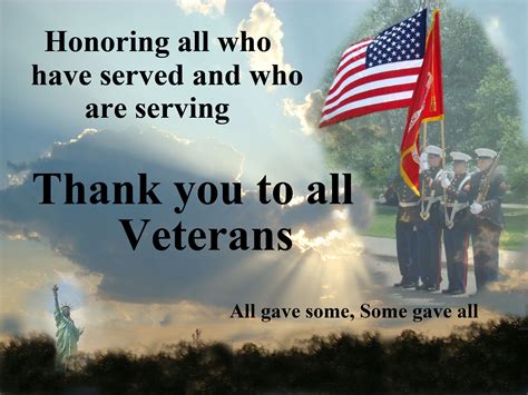 Thank You To All Veterans Veterans Day Quotes Happy Veterans Day