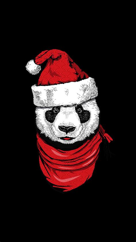Pin By Mihalcea Dragos On Draw Panda Wallpaper Iphone Christmas