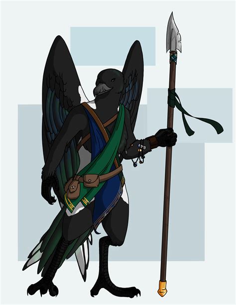 Oc Art Qhialli The Aarakocra Warlock Rdnd