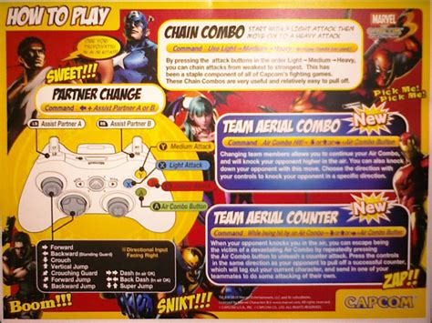 Marvel Vs Capcom 3 Special Moves List Incl Hyper Combos Xbox 360 Ps3