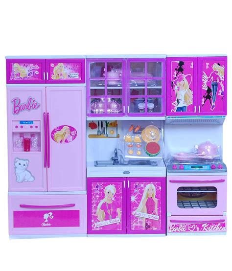 Real Deals Pink Barbie Kitchen Set Buy Real Deals Pink Barbie Kitchen Set Online At Low Price