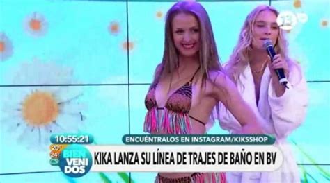 Kika Silva enamoró en Bienvenidos con su nueva línea de bikini