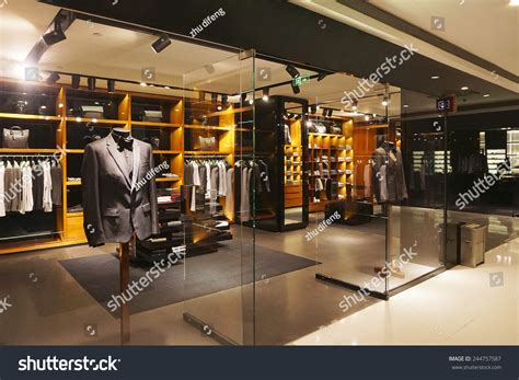 Our display cabinets create a wonderful shopping aura and add character to your product lines, making them. Modern Fashion Shop Storefront Showcase Stock Photo ...