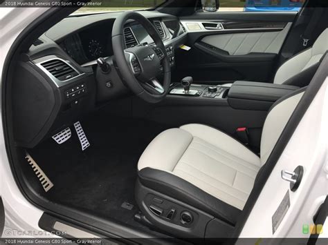 Gray Interior Photo For The 2018 Hyundai Genesis G80 Sport 120385303