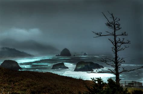Wallpaper Ocean Sea Seascape Storm Wet Oregon Landscape Coast