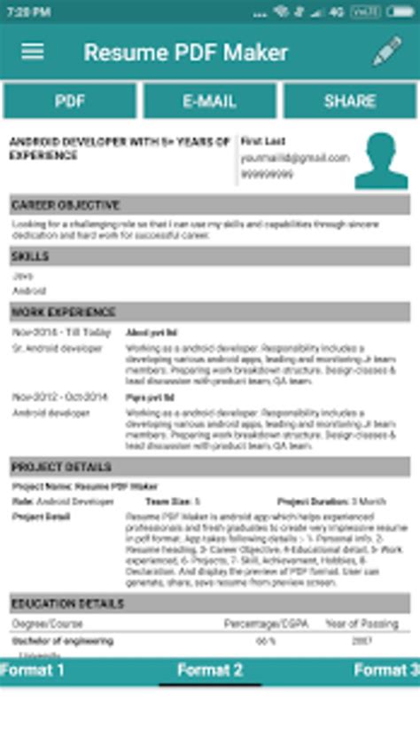 500+ professional resume templates & 42 perfect resume formats.2. Curriculum Vitae Maker - Every Company Wants To Hire ...